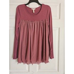 Matilda Jane Clothing Make Believe Character Top Womens Small Flowy Mauve Pink